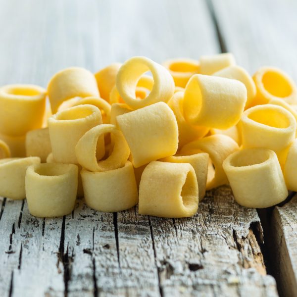 Crispy potato rings.
